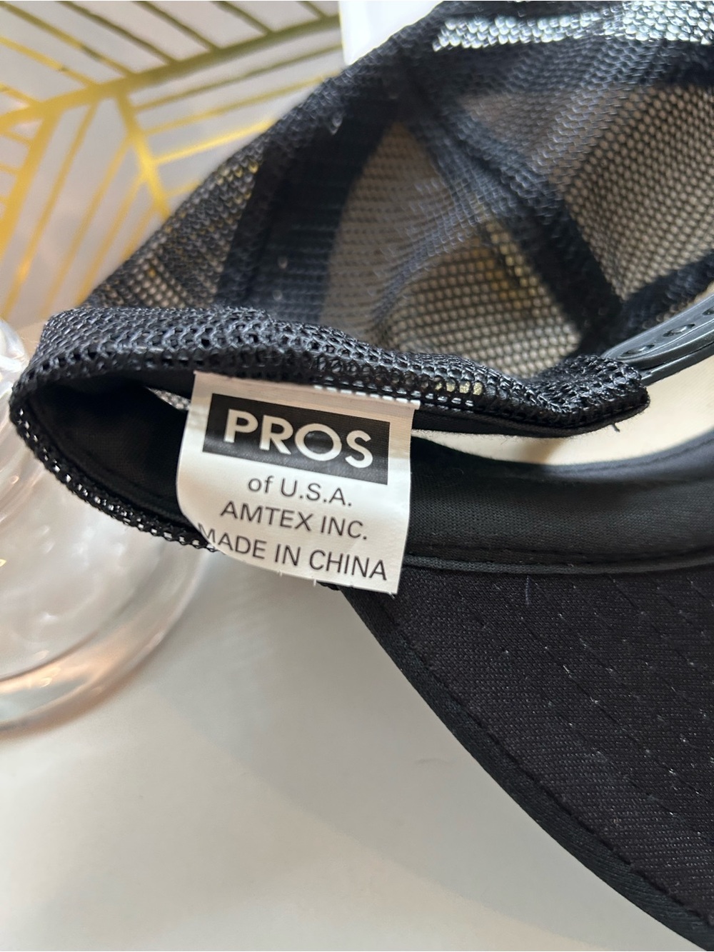 🧢✨ Vintage PROS Country Kitchen Trucker Hat Black Cream Snapback ✨UNISEX - Picture 6 of 8